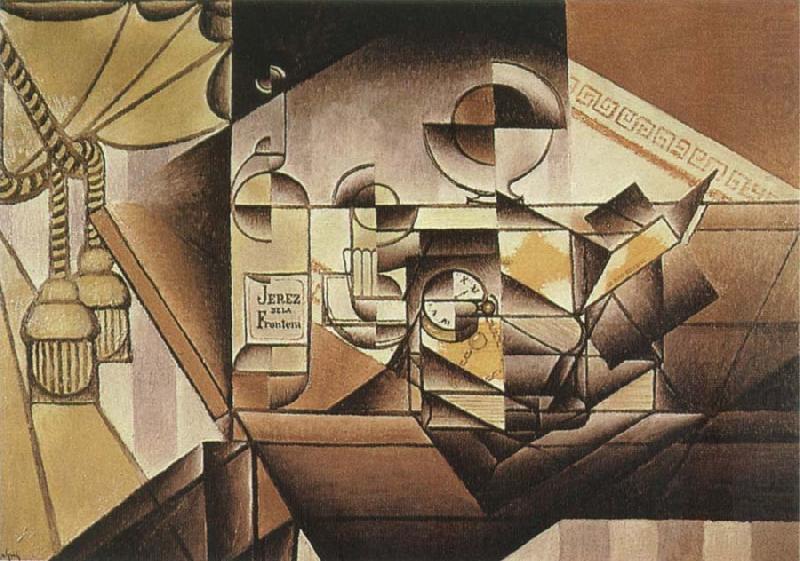 Watch and Bottle, Juan Gris